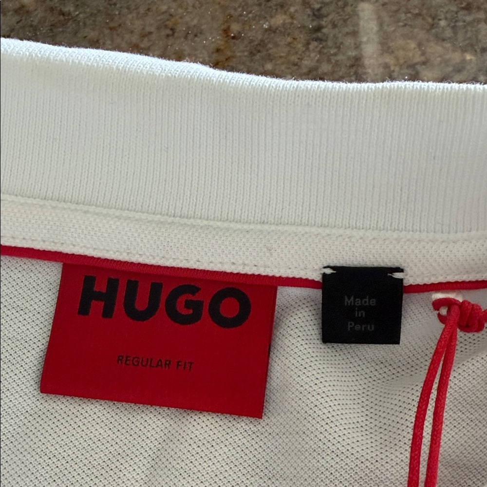 Hugo White Polo Shirt for Men - Picture 2 of 6